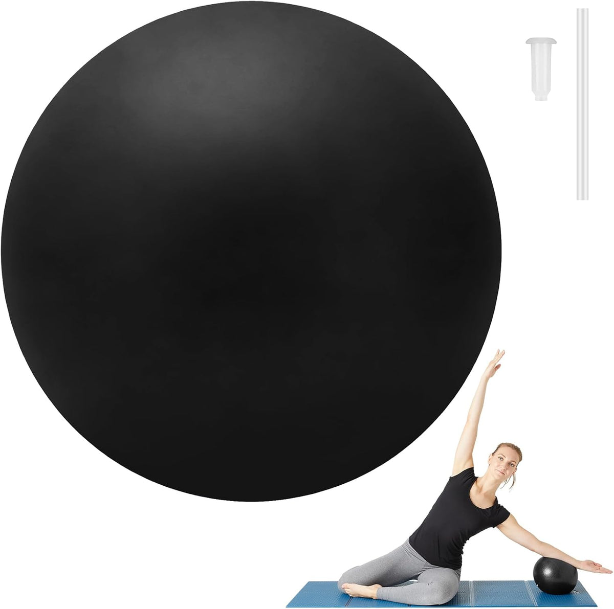 9" Small Pilates Ball for Core Training & Balance