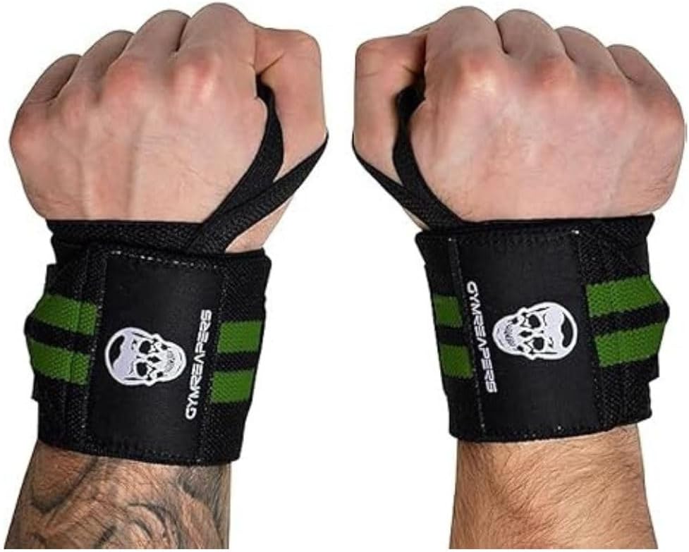 20" Weightlifting Wrist Wraps – IPF Approved, Heavy Duty Thumb Loop for Powerlifting & Training