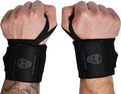 20" Weightlifting Wrist Wraps – IPF Approved, Heavy Duty Thumb Loop for Powerlifting & Training