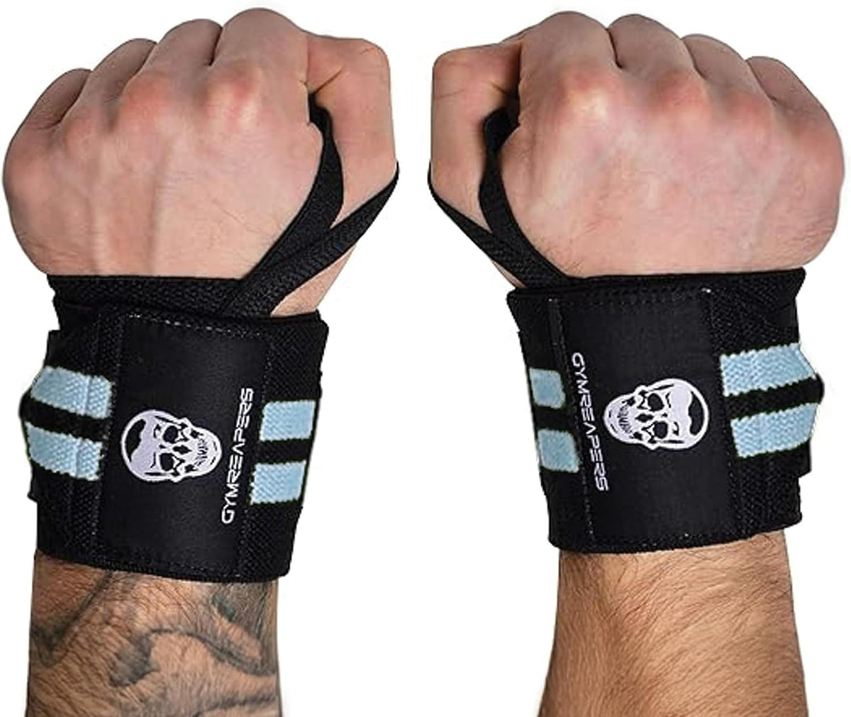 20" Weightlifting Wrist Wraps – IPF Approved, Heavy Duty Thumb Loop for Powerlifting & Training