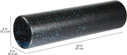 Basics High Density Foam Roller – 24 Inch, for Exercise & Recovery