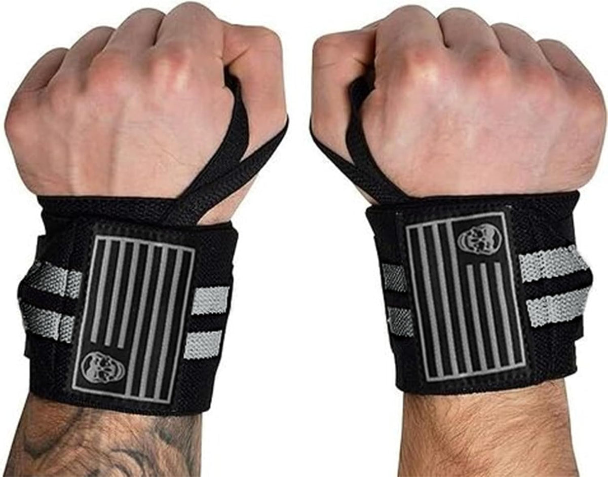 20" Weightlifting Wrist Wraps – IPF Approved, Heavy Duty Thumb Loop for Powerlifting & Training
