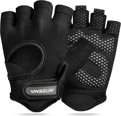 Workout Gloves for Men & Women, Padded & Full Palm Protection